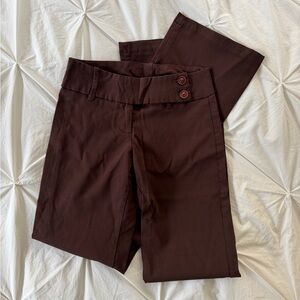 Vintage Klassy U.S.A. Brown Low Rise Flare Pants